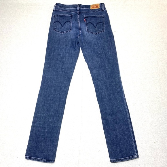 Levi's Jeans Women's W28 Blue Mid Rise Skinny Leg Flower Embroidery Casual Denim - Picture 6 of 16